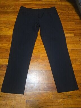 Hind Tricot Prime Time Black Performance Pants 36x30 (30.5) Stretch Golf Travel